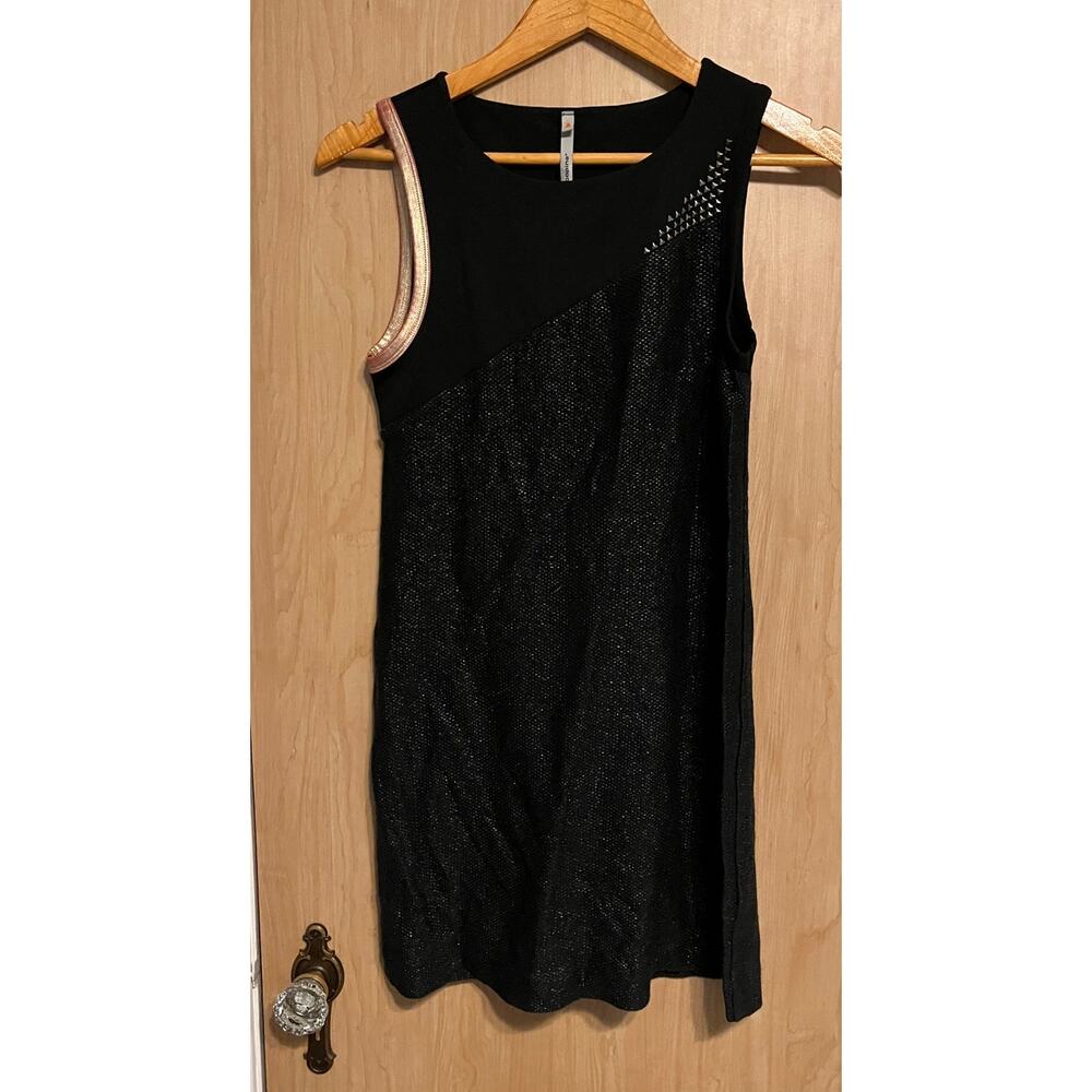 Cop. Copine Lyocell Black Dress Size 4 / Small Studded Sleeveless